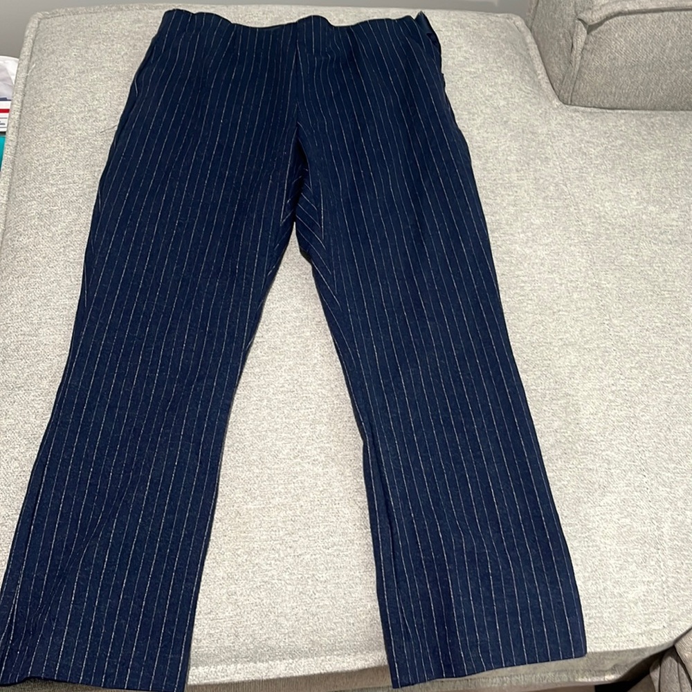 Pinstripe capris
